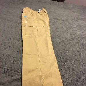Boys cargo pants elastic adjustable waist.  Size12